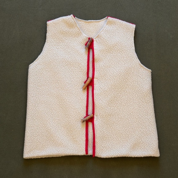 Vintage Sherpa Vest Handmade - Picture 1 of 13